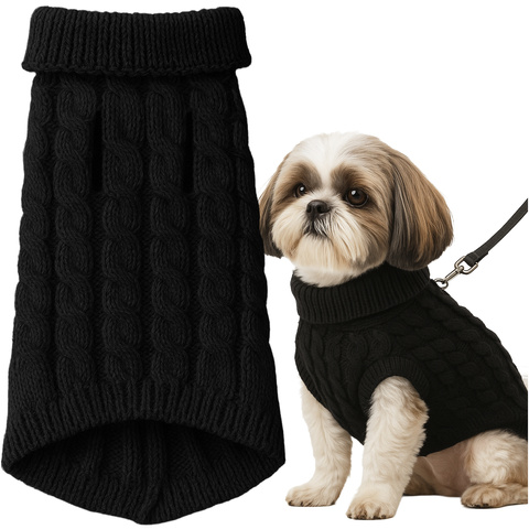 Hunde-/Katzenkleidung Größe L schwarz Purlov 26218