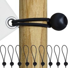 Jeu d'élastiques avec boule pour bâches - 10 pcs.