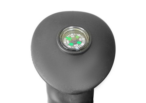 Schwarze Trekkingstöcke + Zubehör - 2er-Set