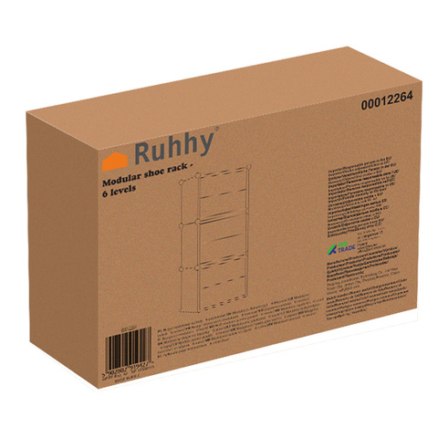 Modulares Schuhregal – 6 Ebenen