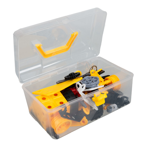 Construction blocks - vehicles 100 pieces ISO TRADE