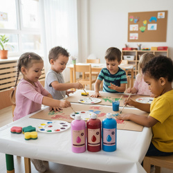 Plakatfarben - Set mit 12 Stück x 1L Maaleo 26345