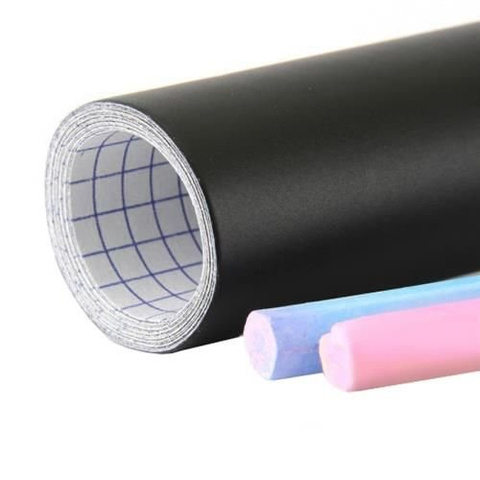 Self-adhesive chalk board