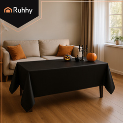 Decorative foil tablecloth black Ruhhy 26569