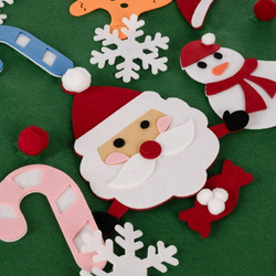 Felt Christmas tree with ornaments 24856