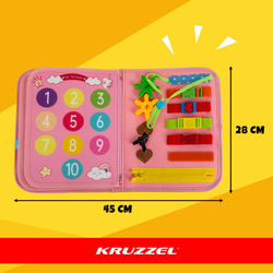 Manipulativní kniha - růžový Kruzzel 26880