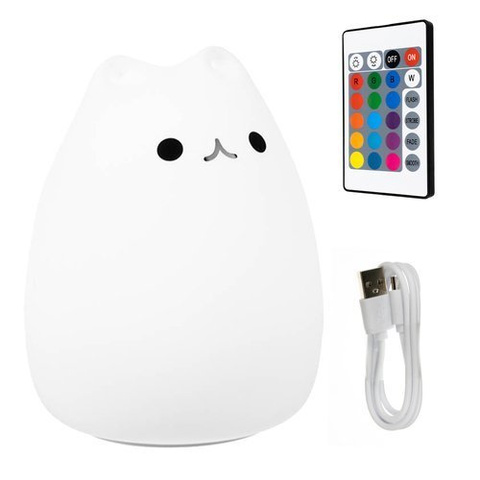 Lampe de nuit LED - chaton 