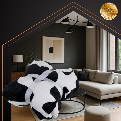 XXL sweatshirt - black and white blanket Ruhhy 26538