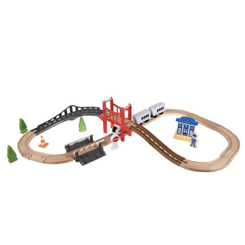 Wooden train track Kruzzel 22646