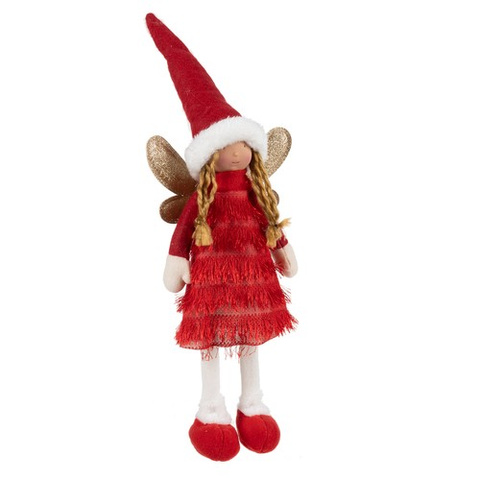 Fée - figurine de Noël rouge Ruhhy 22346