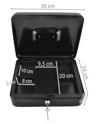 Large black cash box