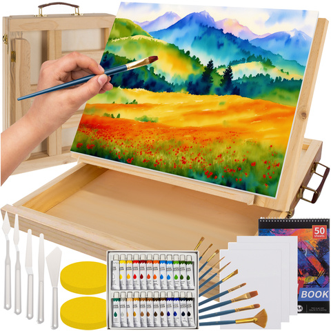 Ensemble de peinture dans une valise 45 pcs. Maaleo 23863