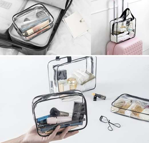 Transparent cosmetic bag 3 in 1 Soulima 21448