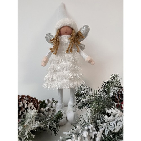 Fée - figurine de Noël blanche Ruhhy 22342