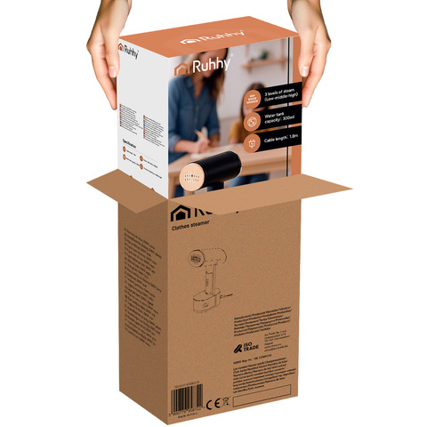 Mysti Ruhhy 26339 2000W černý napařovač oděvů