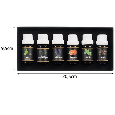 Kvapieji aliejai - 6 vnt. rinkinys, 10 ml, Ruhhy 21939
