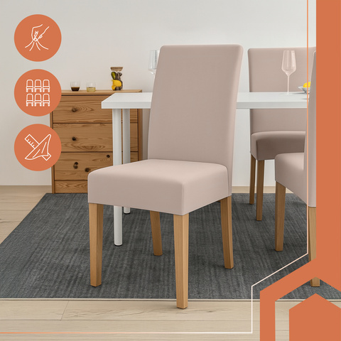 Housses de chaise - 6 pièces beige Ruhhy 25989