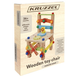 Kruzzel 22506 Montagestuhl aus Holz