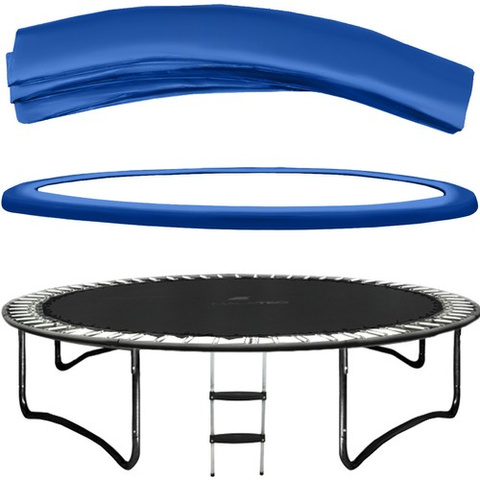 Pružinový obal na trampolínu 244cm - modrý