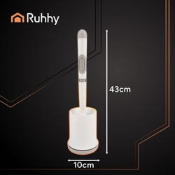 Brosse de salle de bain en silicone blanche Ruhhy 25881