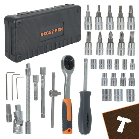 Coffret d'outils de 46 pièces. Bigstreen 26844