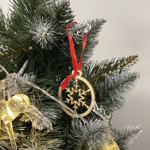 Wooden baubles - 36pcs Ruhhy 24855