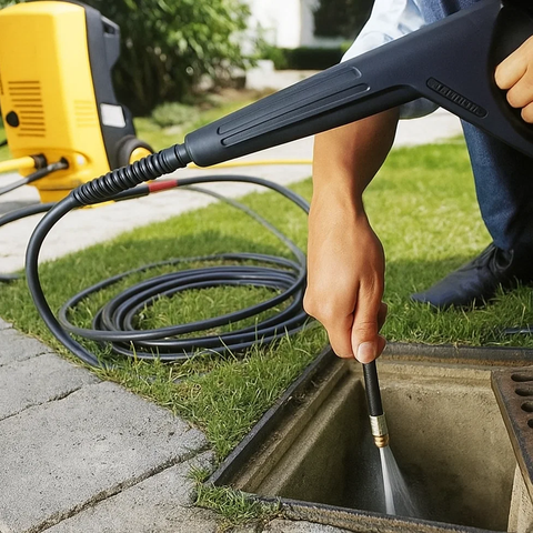 Vamzdžių valymo žarna su adapteriu 15 m Ruhhy 26132
