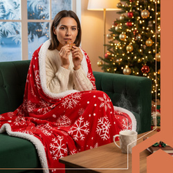 Flannel Christmas Blanket 1.3x1.7m Ruhhy 26611