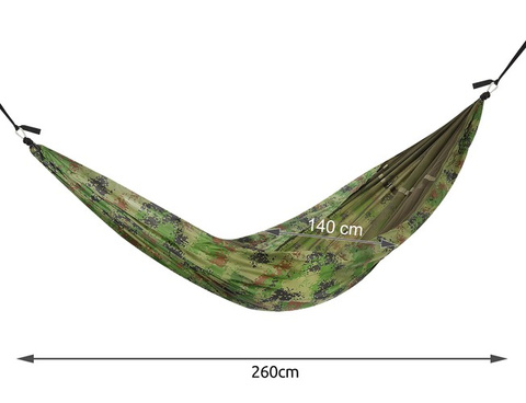 Santiago Army Tourist Hammock 260x140cm Net