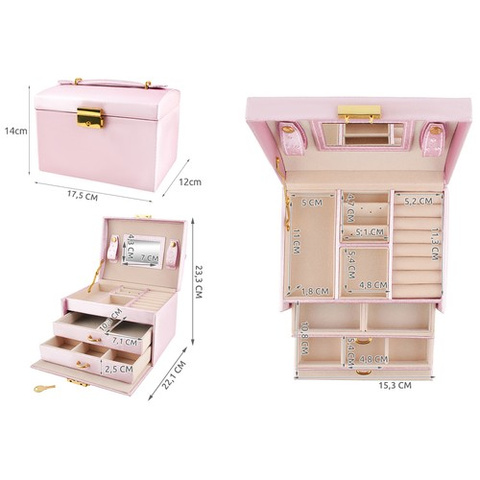 Coffret à bijoux - rose
