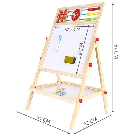 Kruzzel 22472 double-sided wooden board