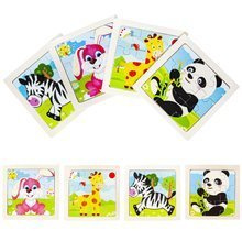 Układanka drewniana - puzzle 4 szt. U10973