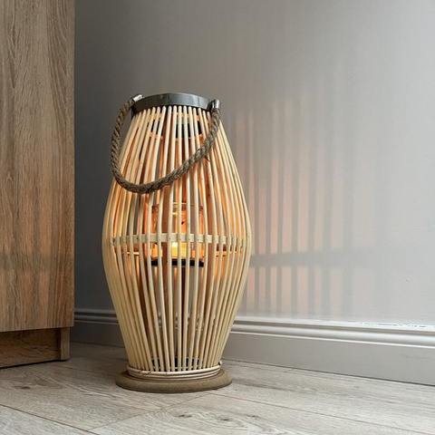 Bamboo rattan lantern Gardlov 24282