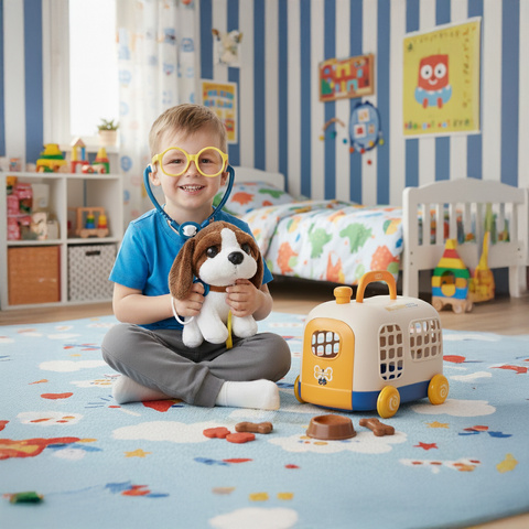 Petit coffret vétérinaire avec porte-bébé