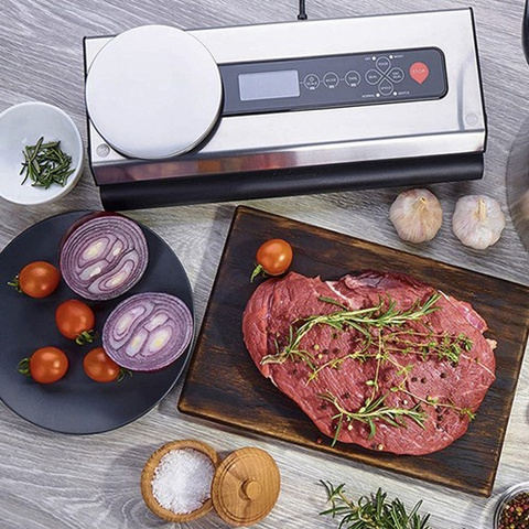 Foil sealer with scale and roller set RUHHY