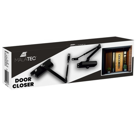 Door closer black 40-60kg Malatec 23598