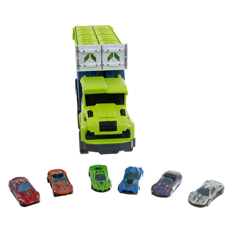 Sunkvežimis - čiuožykla su 6 automobiliais 26527