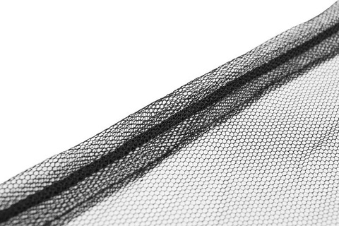 Mosquito net for garden umbrella 3m - black