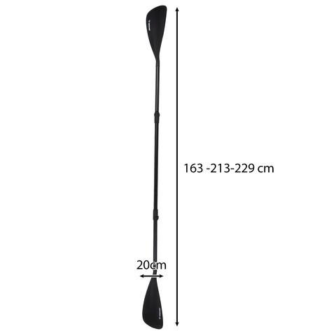 Trizand 4-piece adjustable paddle 229cm 2in1