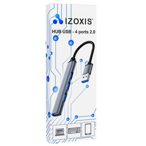 HUB USB - 4 ports 3.0 + 2.0 Izoxis 21940