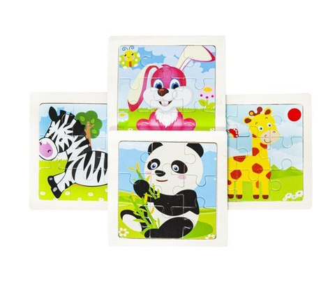 Wooden puzzle - 4-piece puzzle U10973