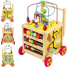 Poussoir en bois - Cube pédagogique 22606
