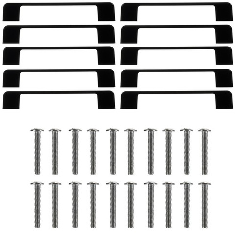 Black furniture handle - 10 pcs. Ruhhy 24190