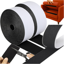 Bande Velcro autocollante 5mx5cm noire Ruhhy 25806