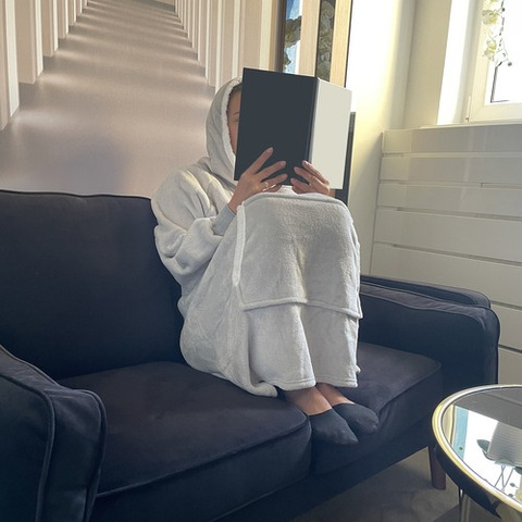 XXL sweatshirt - gray blanket Ruhhy 24402