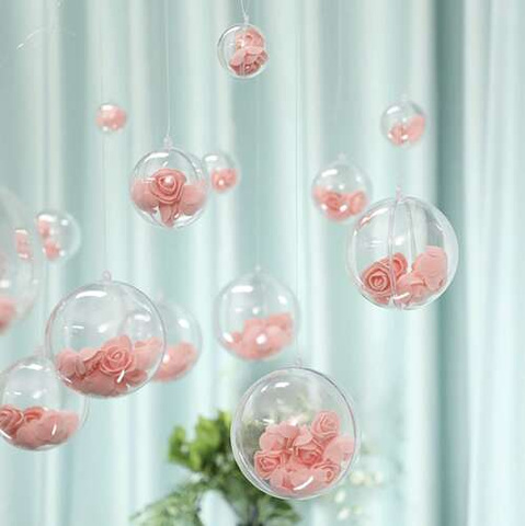 Boules transparentes 12 cm, lot de 10 Ruhhy 22279