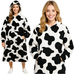 XXL sweatshirt - black and white blanket Ruhhy 26538