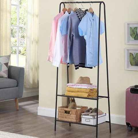 Clothes hanger - stand with shoe shelf 22258