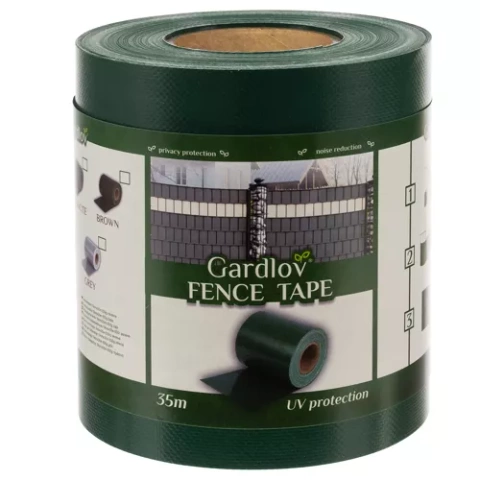 Fencing tape 19cmx35m 630g/m2 green 23706