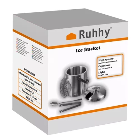 Ice Bucket - Tongs + Spoon Ruhhy 21159